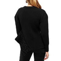 Alexander McQueen Asymmetrischer Pullover aus Wolle