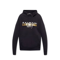 Balmain Logo-Sweatshirt mit Kapuze