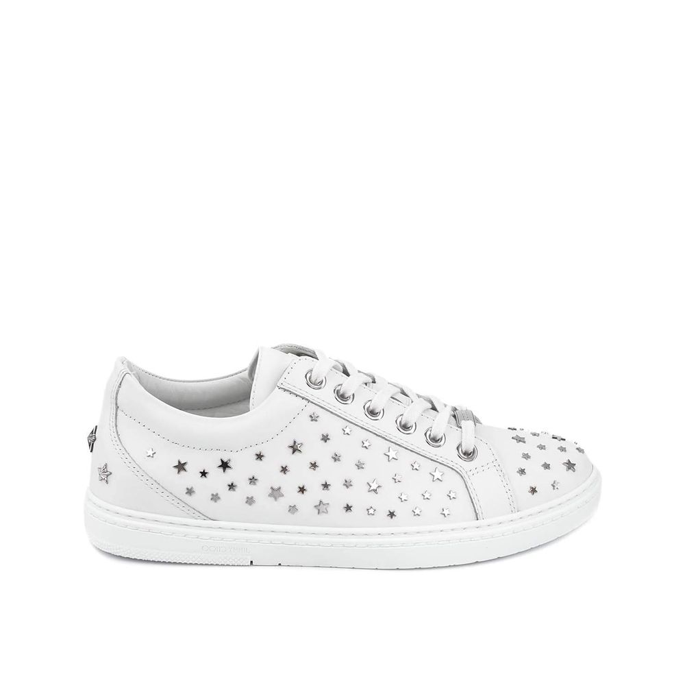 Jimmy Choo Cash Star Leder Turnschuhe