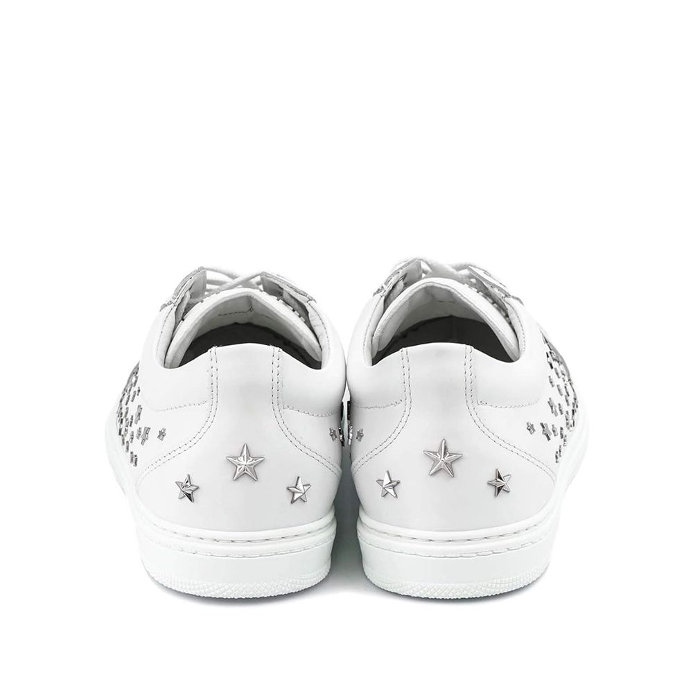 Jimmy Choo Cash Star Leder Turnschuhe