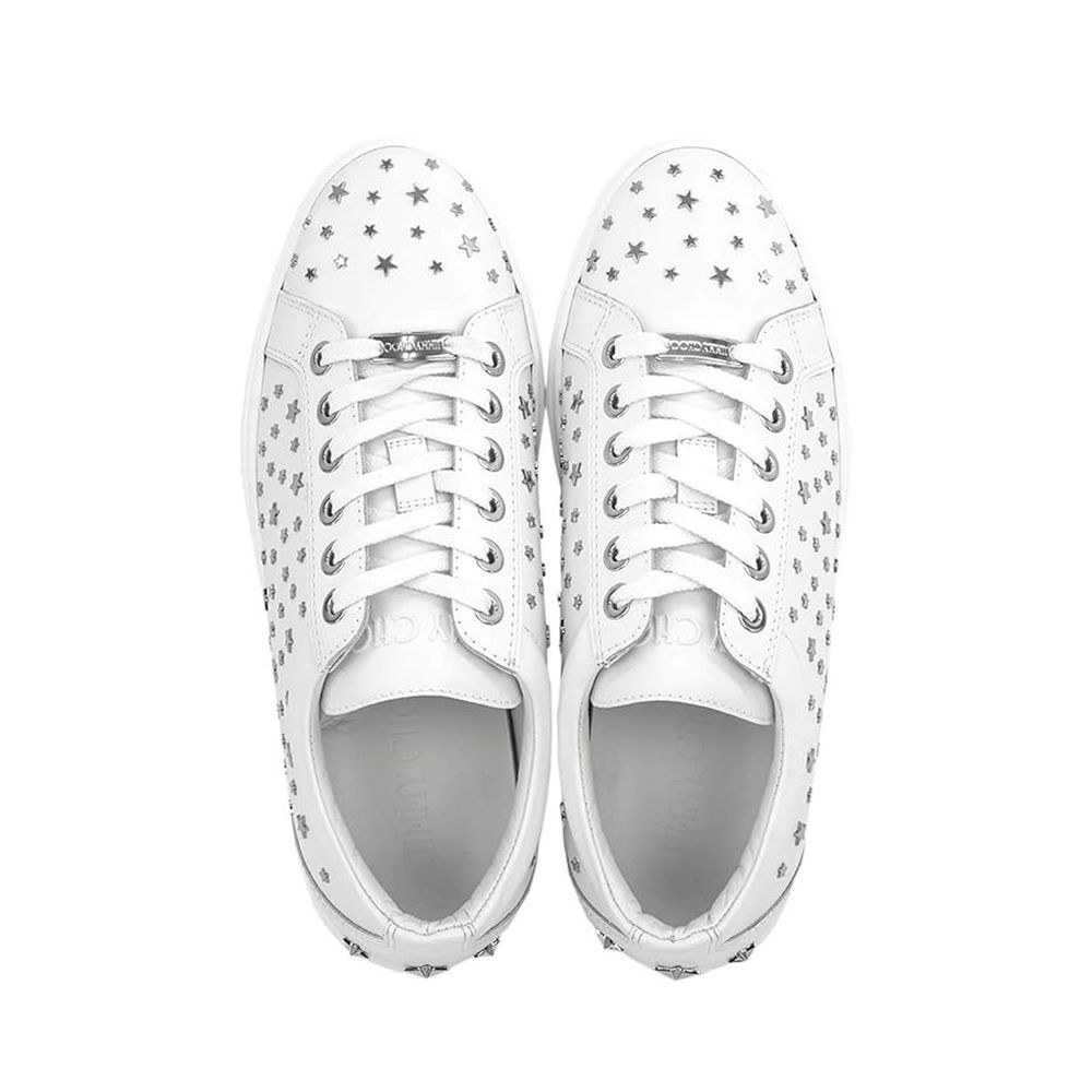 Jimmy Choo Cash Star Leder Turnschuhe