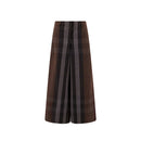 Burberry Karierte Leinenhosen mit weitem Bein