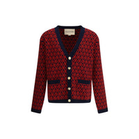 Valentino Wollcardigan aus Fleece in Multicolor