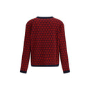 Valentino Wollcardigan aus Fleece in Multicolor