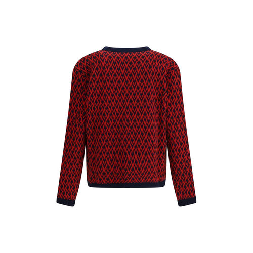 Valentino Wollcardigan aus Fleece in Multicolor