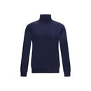 Valentino Blauer Rollkragenpullover aus Fleece-Wolle