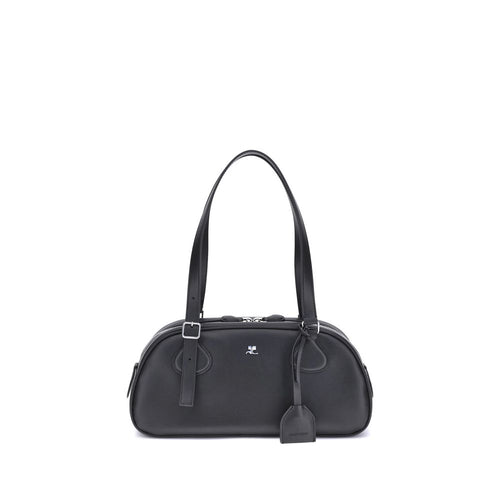 Courrèges Black Calfskin Bos Taurus Shoulder Bag