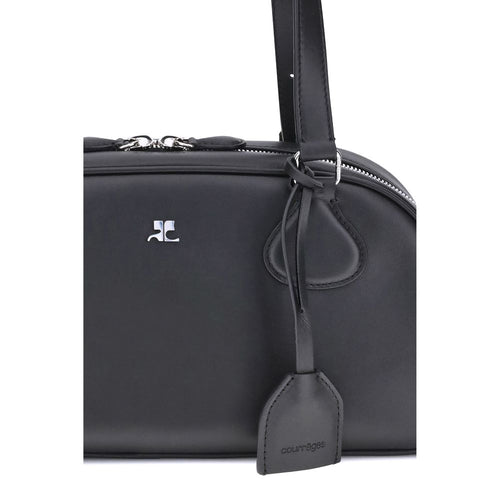 Courrèges Black Calfskin Bos Taurus Shoulder Bag