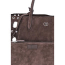 Valentino Garavani Bos Taurus calfskin shoulder bag in brown