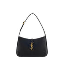 Saint Laurent Schwarze Kalbshaut Bos Taurus Schultertasche