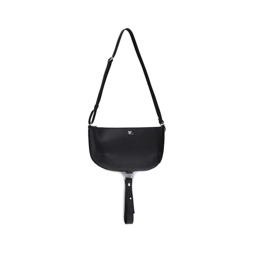 Courrèges Black Calfskin Bos Taurus Shoulder Bag