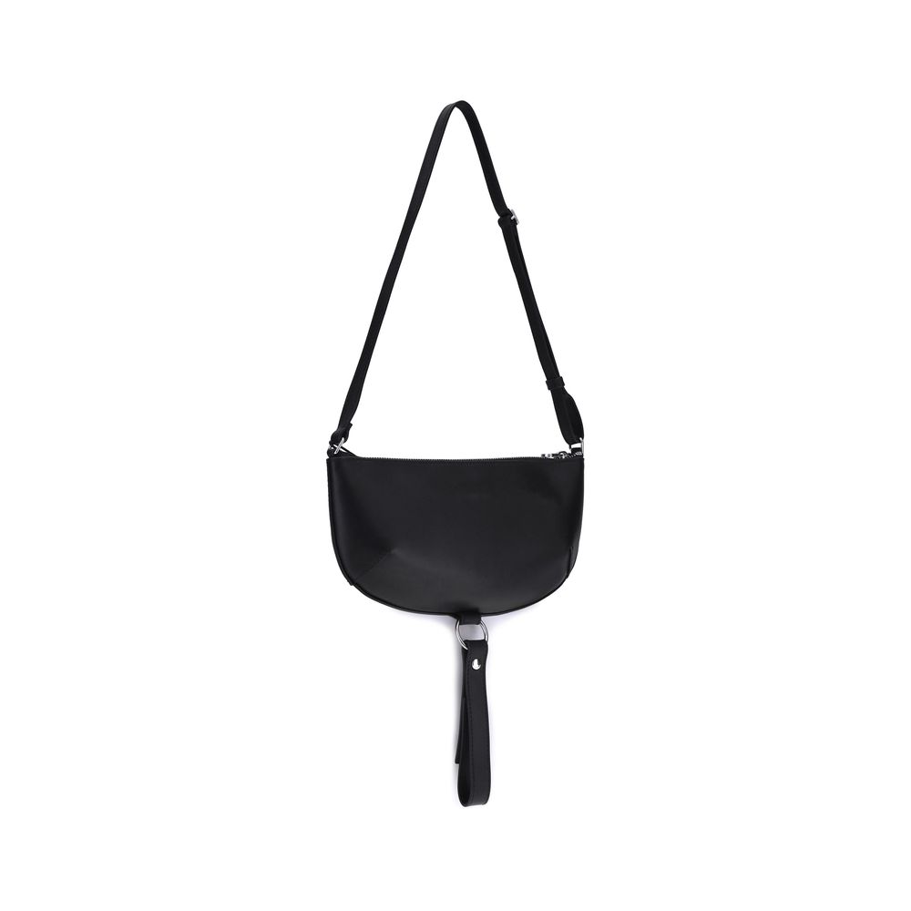 Courrèges Black Calfskin Bos Taurus Shoulder Bag
