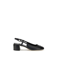 Jimmy Choo Schwarze Kalbshaut Bos Taurus Pumps mit mittelhohem Absatz