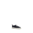 Thom Browne Dunkelblaue Kalbshaut Bos Taurus Sneakers mit niedrigem Schaft