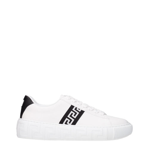 Versace Weiße Leder-Sneakers