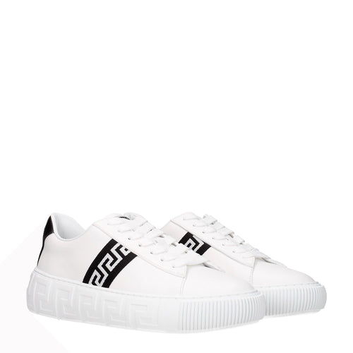 Versace Weiße Leder-Sneakers