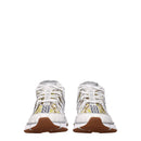 Versace Weißes Leder Sportliche Turnschuhe