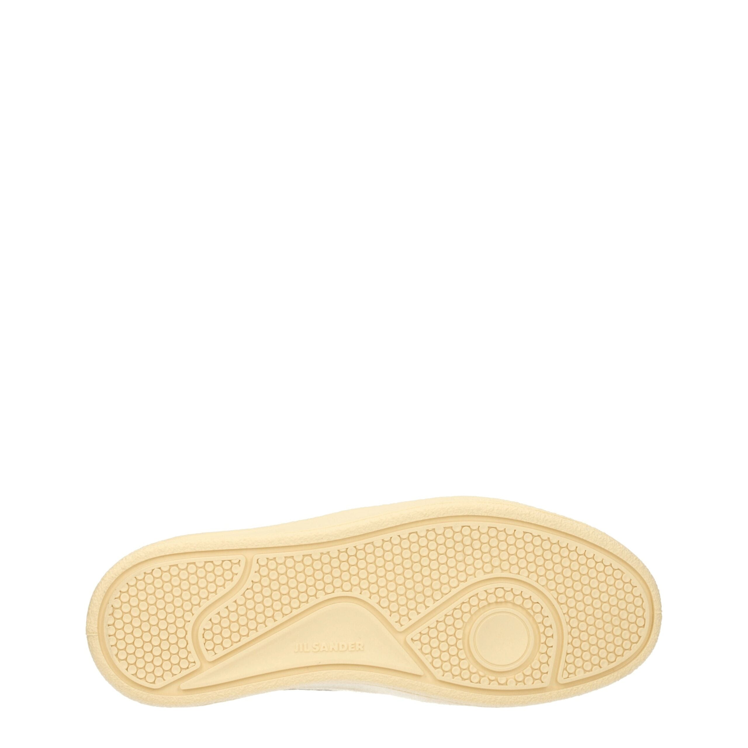 Jil Sander white leather low-top sneakers