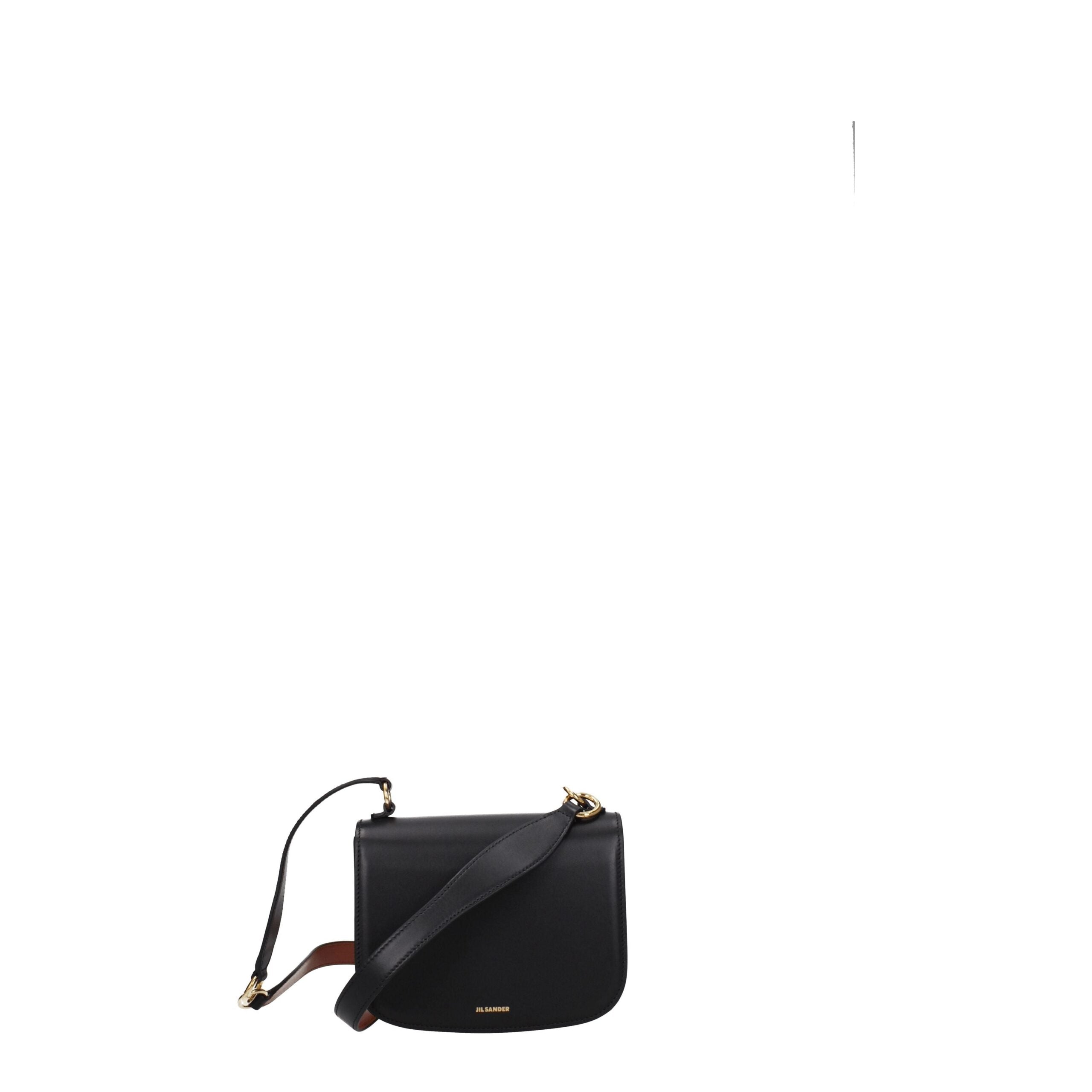 Jil Sander Schwarze Lederhandtasche