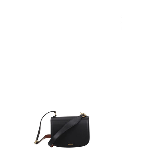 Jil Sander Schwarze Lederhandtasche