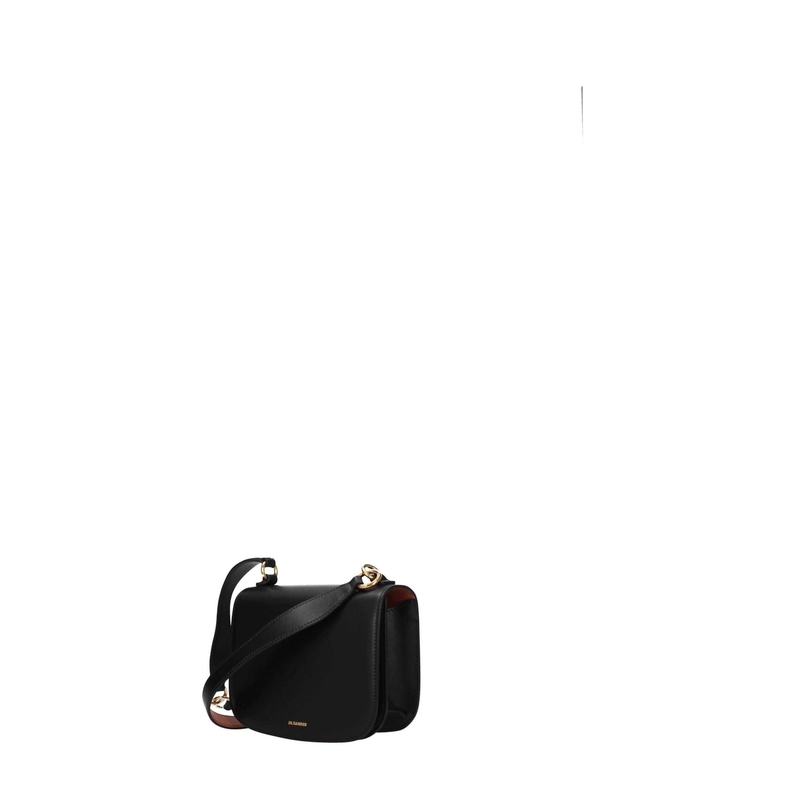 Jil Sander Schwarze Lederhandtasche