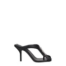 Givenchy Schwarze Leder Stiletto Heels Sandalen