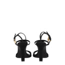 Givenchy Schwarze Satin Stiletto Heels Sandalen