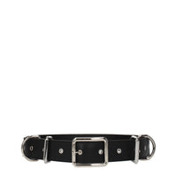 Moschino Schwarze Ledergürtel