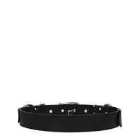 Moschino Schwarze Ledergürtel
