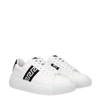 Versace Weiße Leder-Low Tops