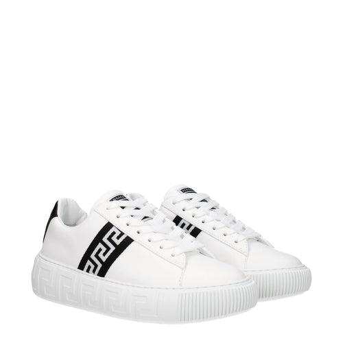 Versace Weiße Sneakers aus Leder