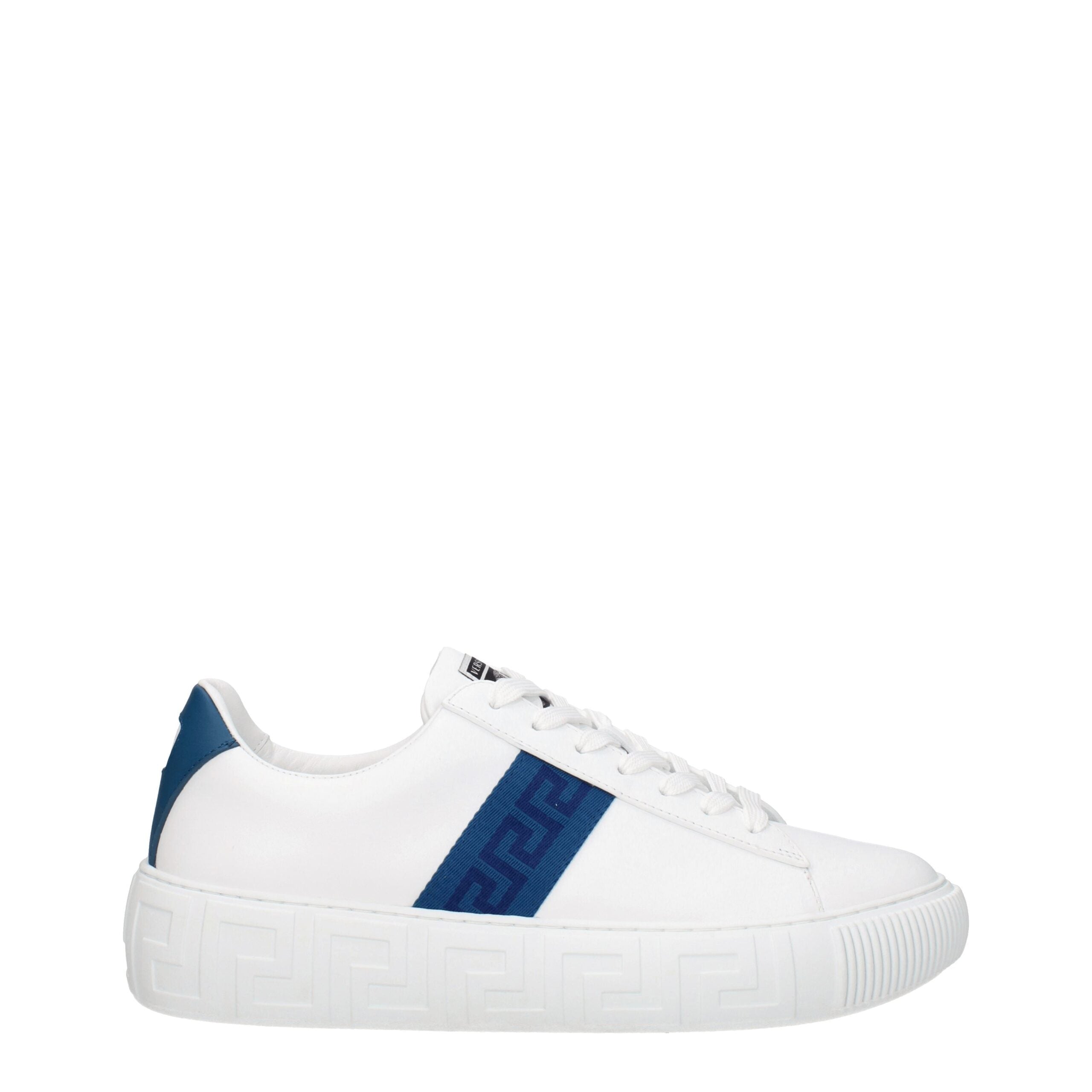Versace Weiße Leder-Low Tops