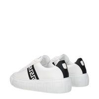 Versace Weiße Leder-Low Tops