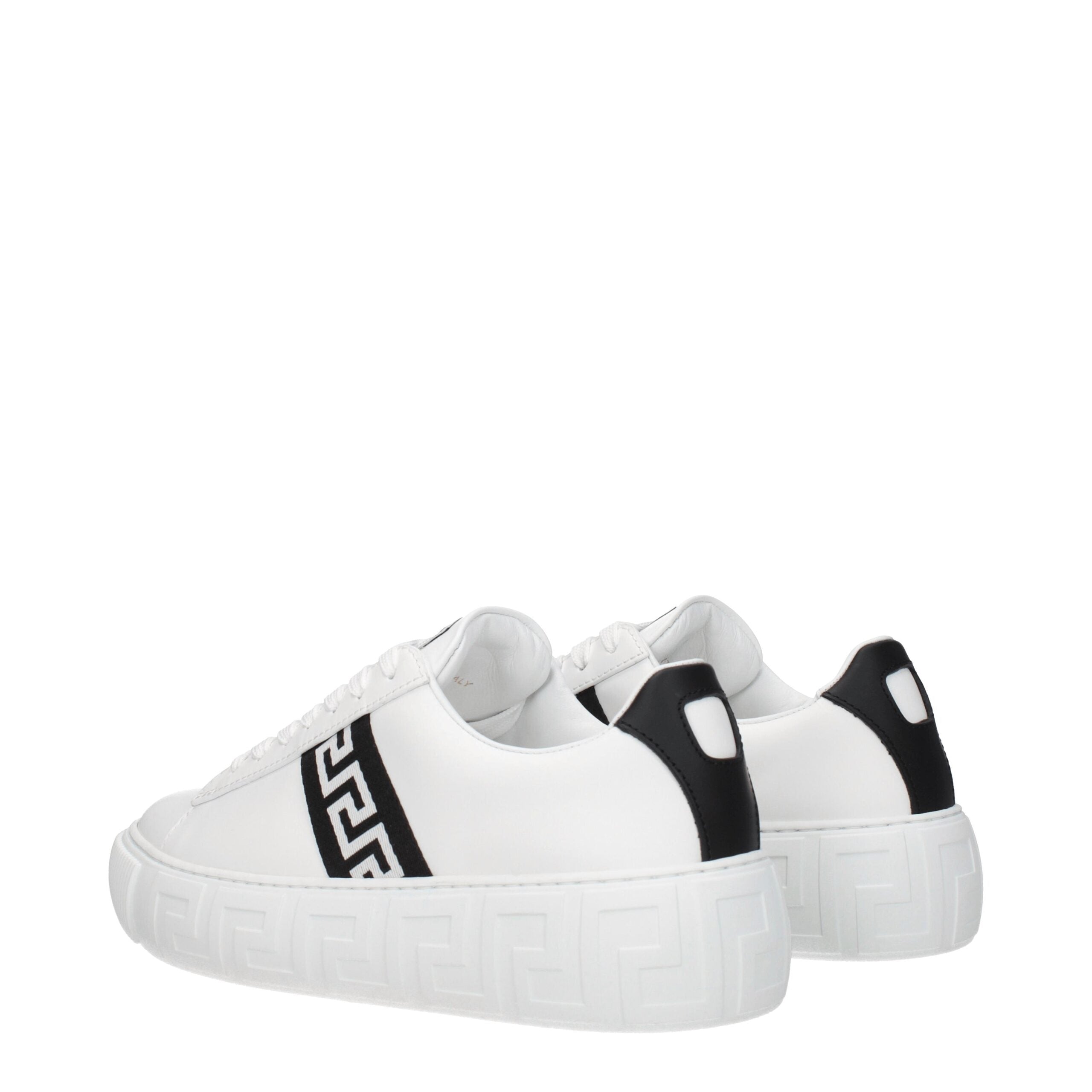 Versace Weiße Leder-Low Tops