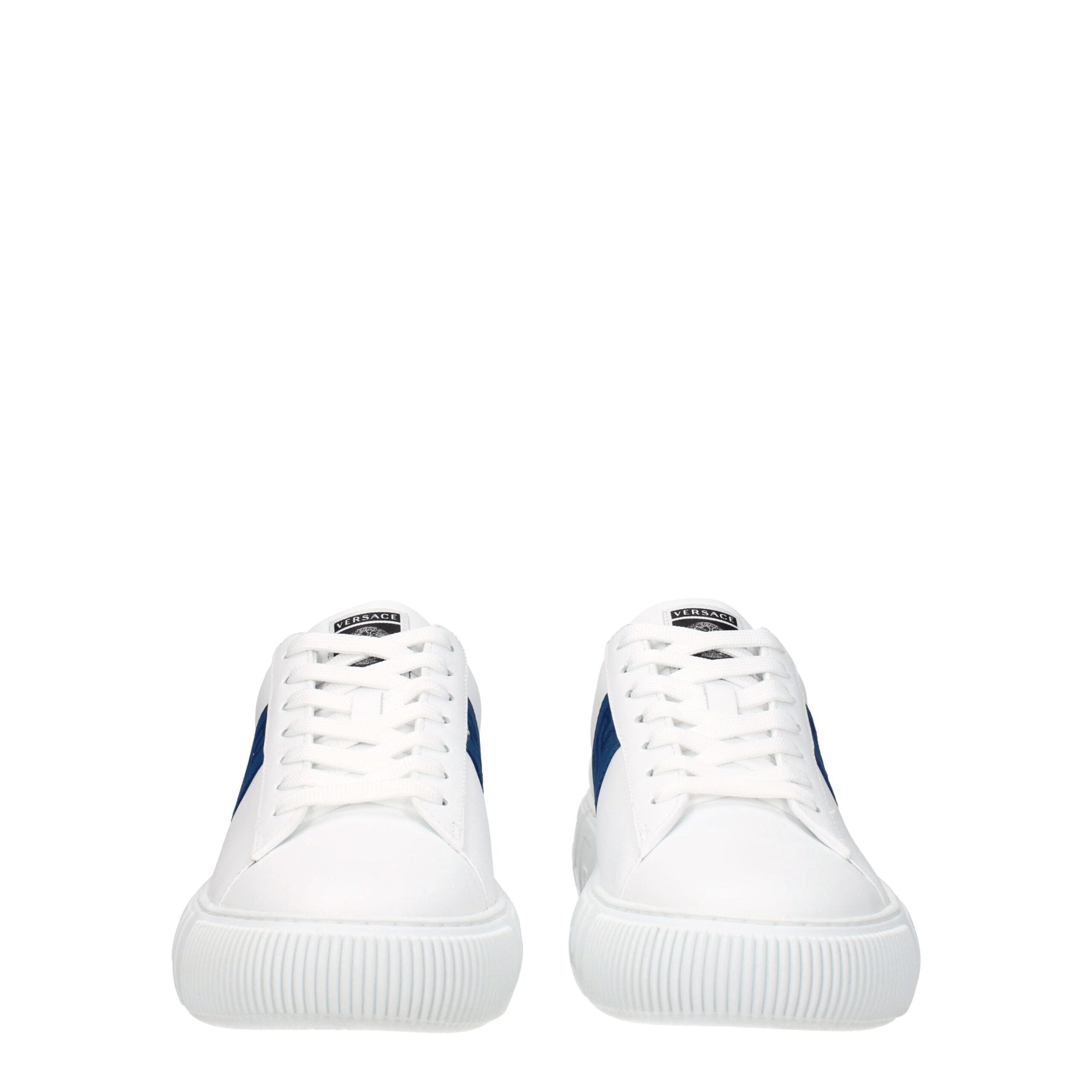 Versace Weiße Leder-Low Tops