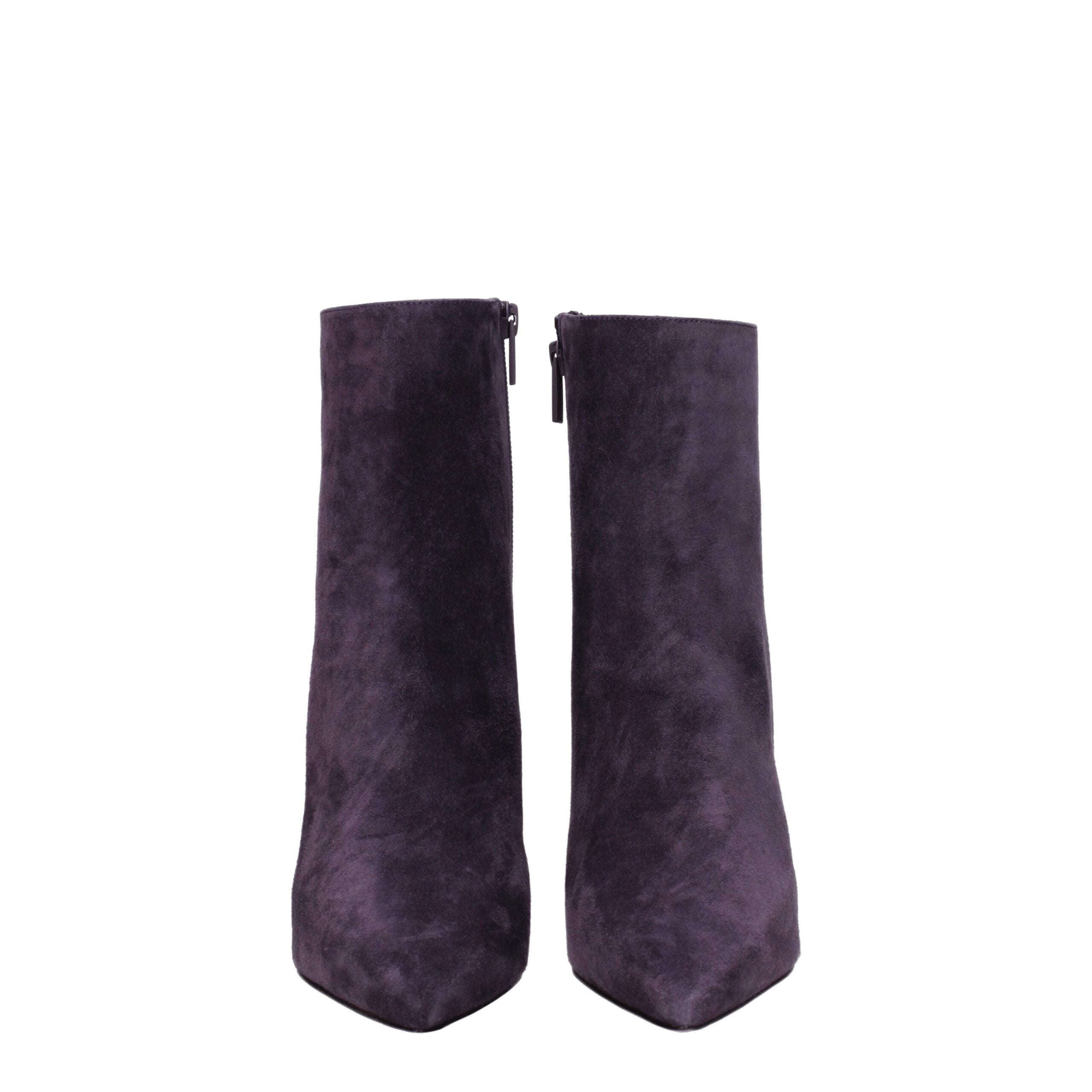 Christian Louboutin Lila Lederstiefeletten