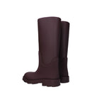 Burberry Rote Regenstiefel aus Baumwolle