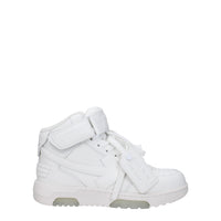 Off-White Weiße Leder-High-Tops