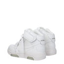 Off-White Weiße Leder-High-Tops