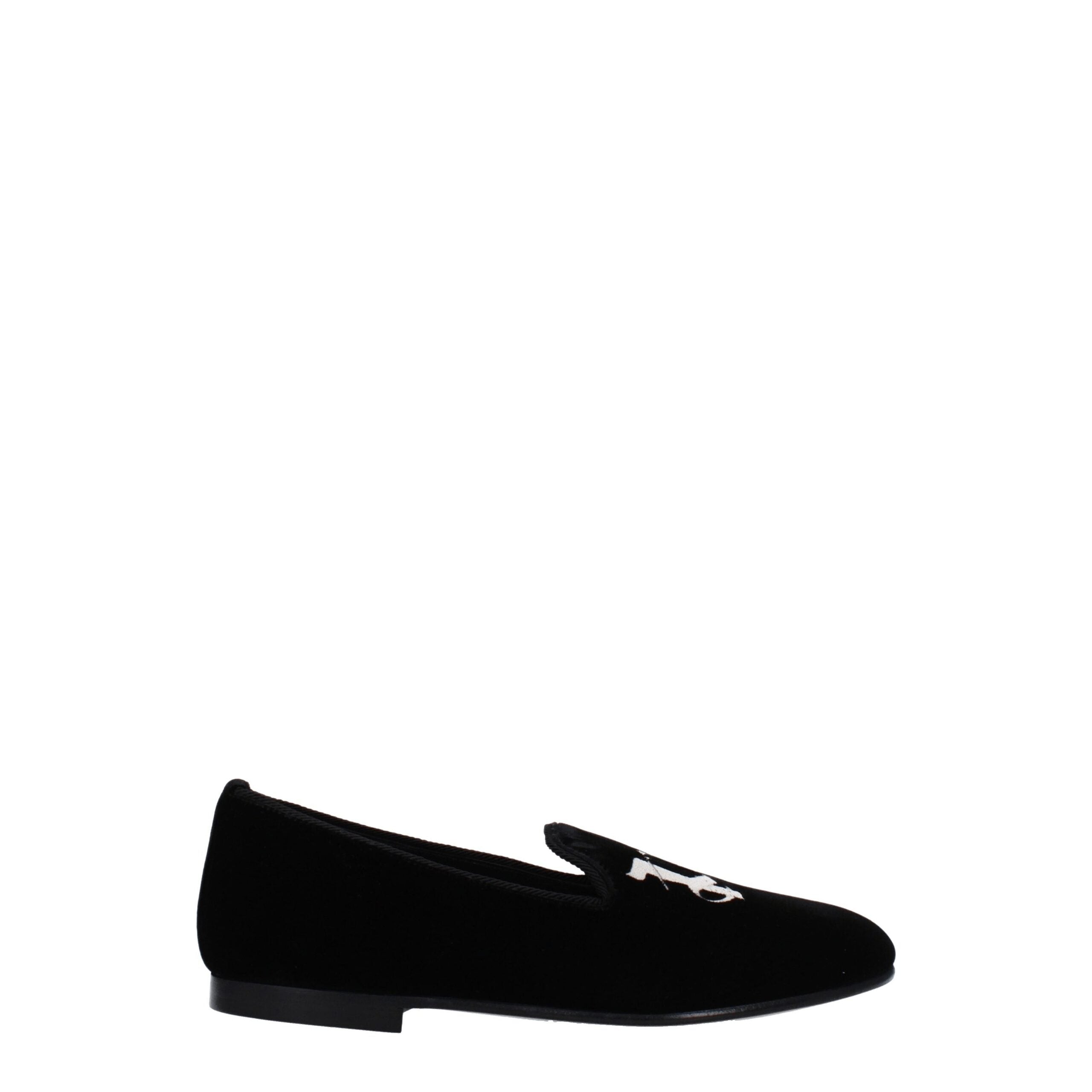 Palm Angels Slipper aus schwarzem Samt
