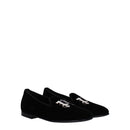 Palm Angels Slipper aus schwarzem Samt