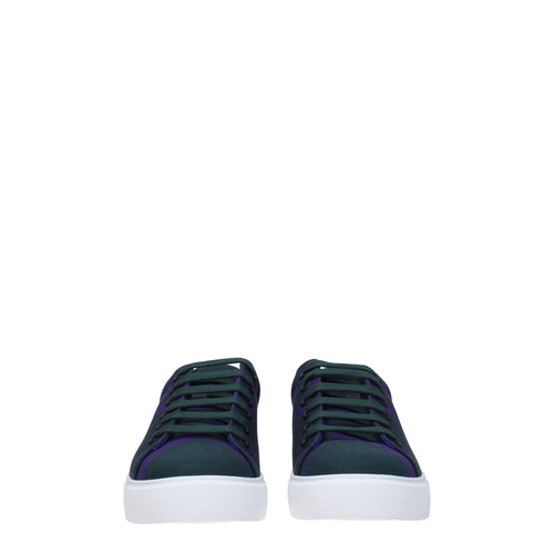 Burberry Grüne Stoff-Sneakers