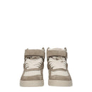 Palm Angels Beigefarbene Leder-High-Tops