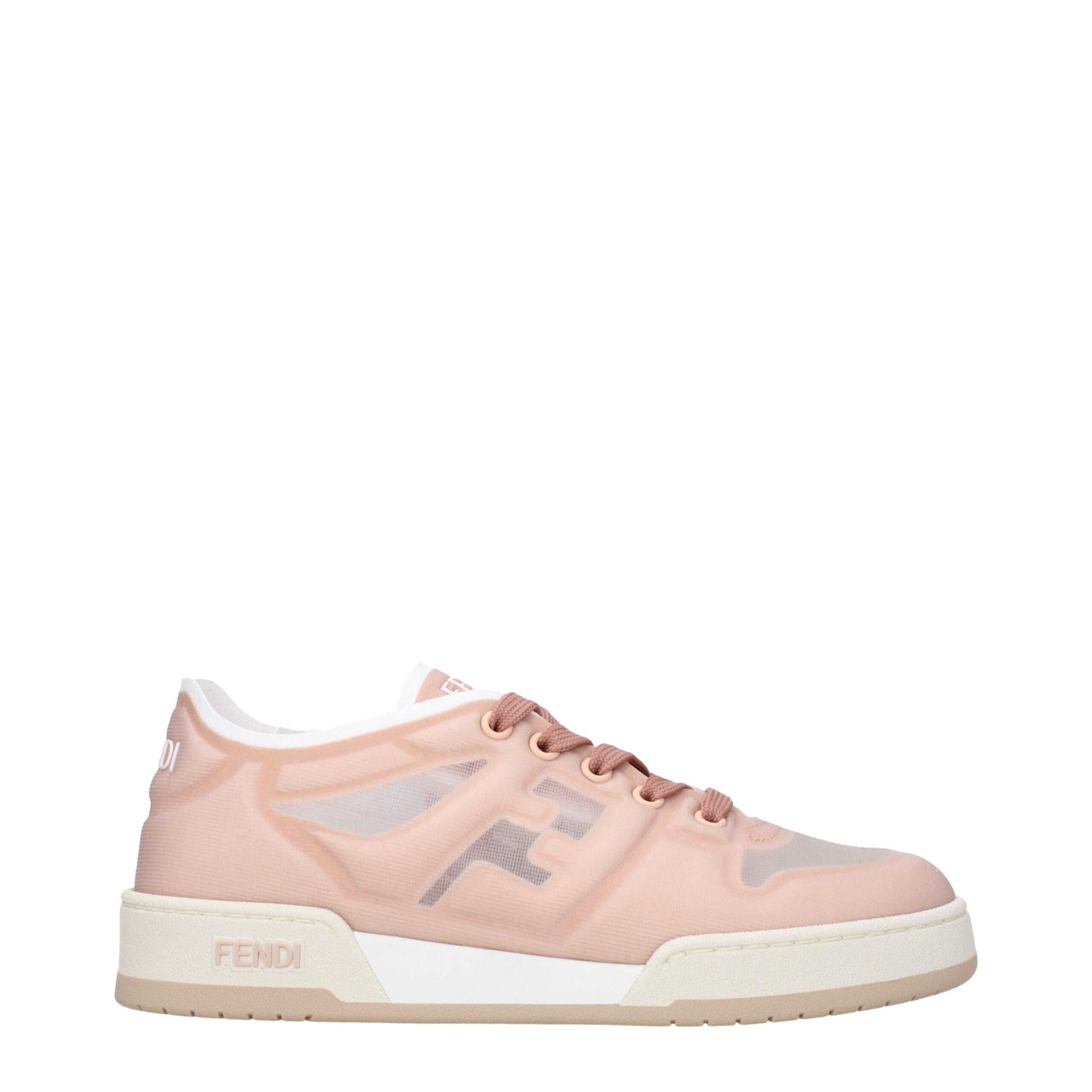 Fendi Rosa Fasern Turnschuhe