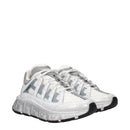 Versace Weißer Stoff Sportliche Turnschuhe