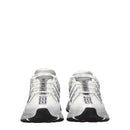 Versace Weißer Stoff Sportliche Turnschuhe