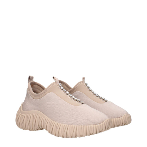 Miu Miu Beige Stoff Turnschuhe