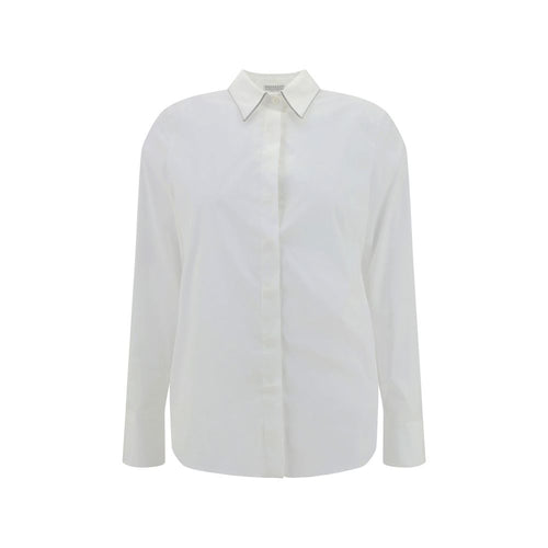 Brunello Cucinelli cotton shirt in white