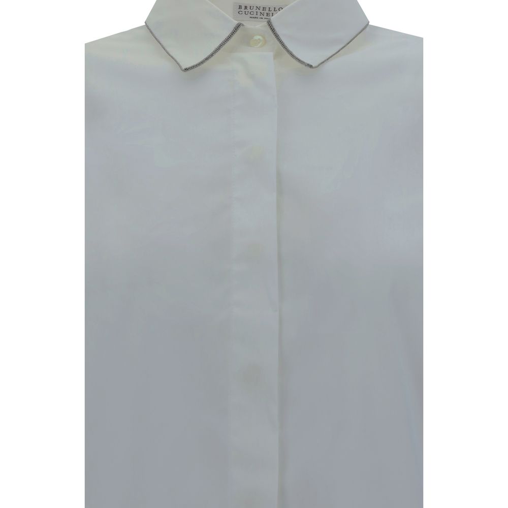 Brunello Cucinelli cotton shirt in white