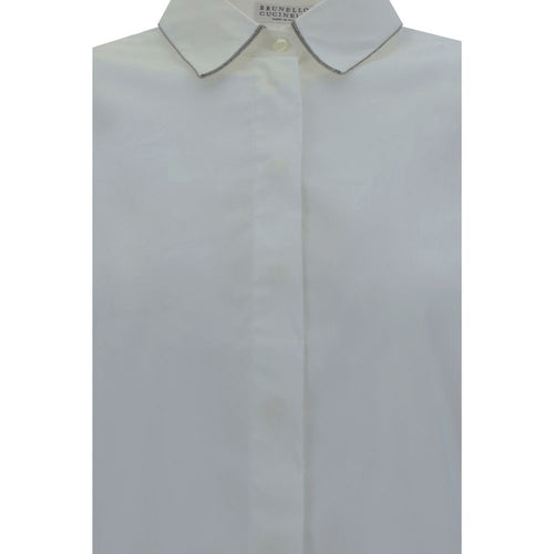 Brunello Cucinelli cotton shirt in white